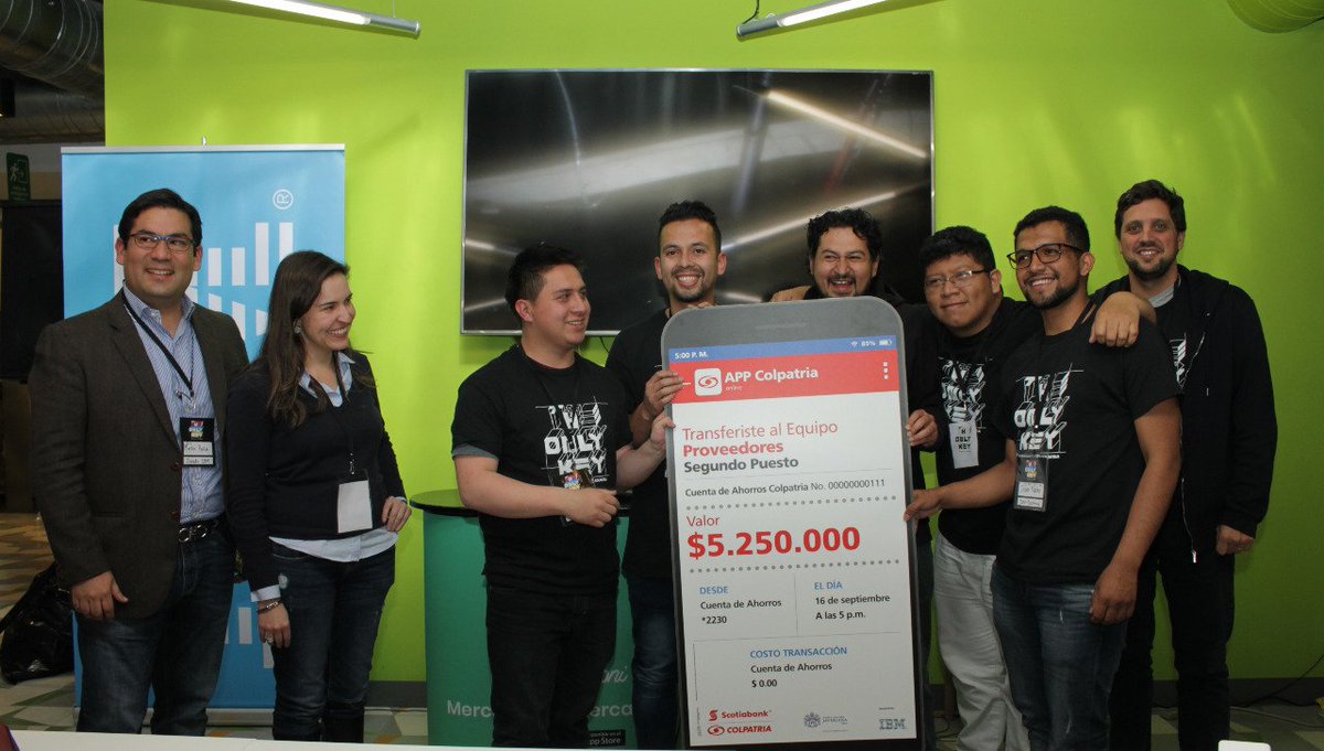 tolaramirezj's tweet image. Fin de semana de Inmersión en pura tecnología e innovación con Scotiabank Colpatria #HackatonScotiabankColpatria #TheOnlyKey &amp;gt;&amp;gt; 110 participantes + 36 horas de desarrollo + Tecnología de   👍💻🤓Resultado: reconocimiento a iniciativas originales y creativas 👏