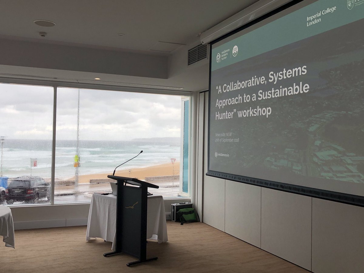 PeterHeadCBE's tweet photo. Ready to go in Newcastle NSW for the “Collaborative Systems Approach to a Sustainable Hunter” workshop with the backdrop of a storm swept beach facing the ocean @HunterWater @ResiliencBrokrs with a specialist focus on energy from waste. #sustainablehunter https://t.co/fDYVBA6Gab