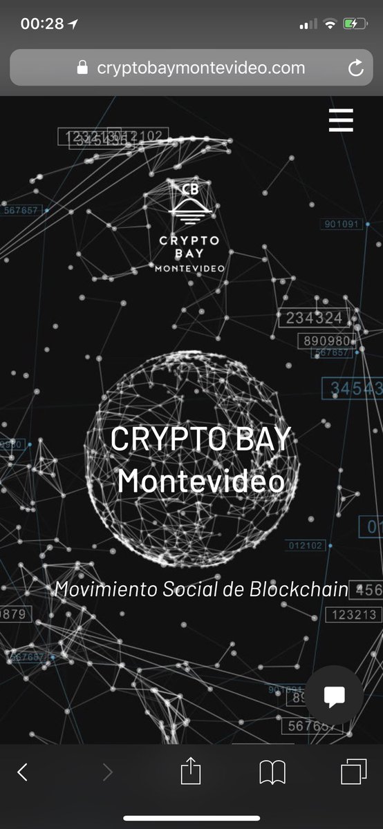 PabloCoirolo's tweet photo. A una semana del lanzamiento oficial de Crypto Bay Montevideo estamos estrenando web https://t.co/0fgK3pTqmx . Los invitamos a visitarnos y participar. El movimiento crece con el aporte de todos. #CryptoBayMontevideo #SiSePuede https://t.co/loTPr2woXf
