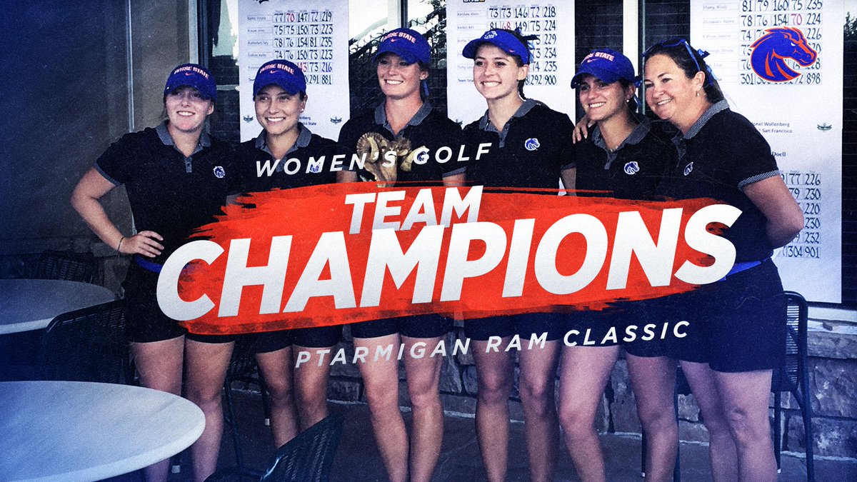 It's official! Broncos take home both the individual and team titles at the Ptarmigan Ram Classic! Historic day for Boise State! #BleedBlue 🔷🔶