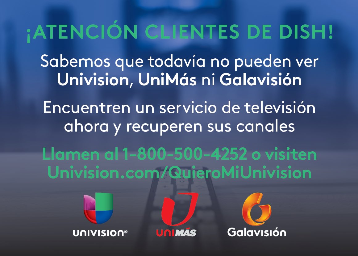 que canal es unimas en dish