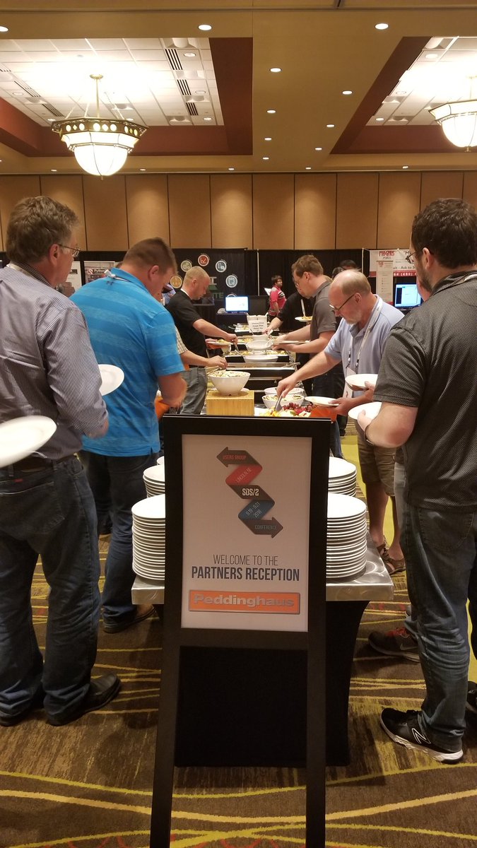 SDS2_Software's tweet photo. Partners Reception sponsored by @peddinghaus. #UG2018 https://t.co/d839832Ebr