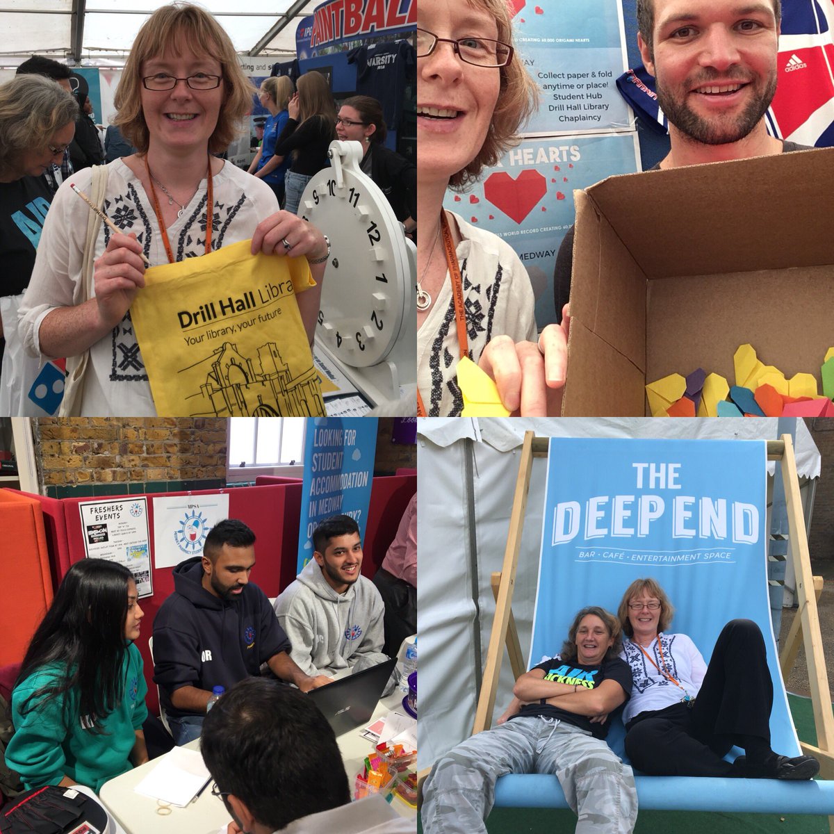 AlisonAEdwards's tweet photo. @oldphogey1 and I had fun @GKUnions freshers fair today and hope our @Medway_Pharmacy @MPSA_Pharmacy students did too! #msopww @drillhalllib https://t.co/BH1V7zAzE3