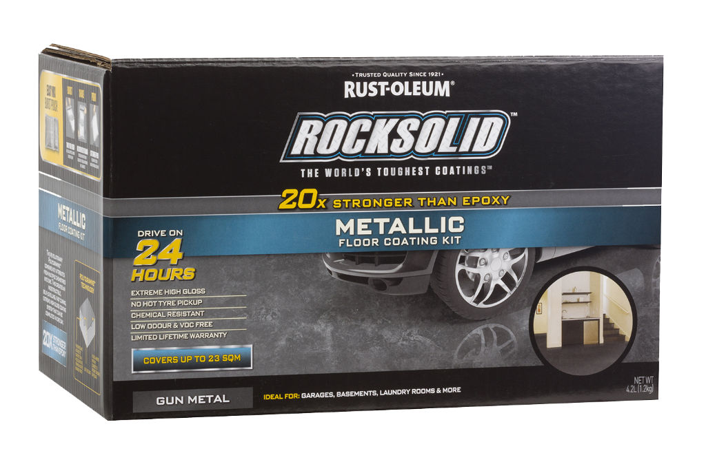 RustOleumAus's tweet photo. Want to turn your boring garage floor into a marbleised masterpiece? It’s easier than you think with a Rocksolid Metallic Floor Coating kit. Check out this step-by-step project guide here. 

https://t.co/fSoGDgejYL https://t.co/B9NNsZP0j3