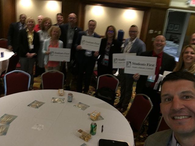 DrMaleyko's tweet photo. #masa2018 #students1stdbnschs Networking, learning, and presenting at the State Superntendent MASA fall conference. We gave a presentation on our social media/community outreach. https://t.co/EsqLZ5Xvsx https://t.co/9xDtHDHKpQ