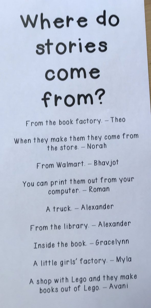 PineKinderWood's tweet photo. Today we began my favourite journey of the year...#storyworkshop... What is a story? Where do stories come from? #sd37 https://t.co/QdI63ljSxn