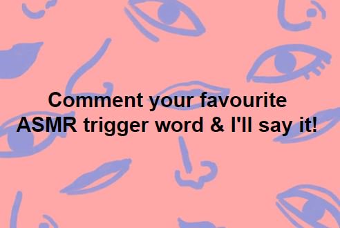 MisschicAsmr's tweet image. Hello all! I got a request to make another trigger word video. Please comment your favourite #asmrtrigger word and I'll say it in the video!
#asmrtriggerwords #asmr #question