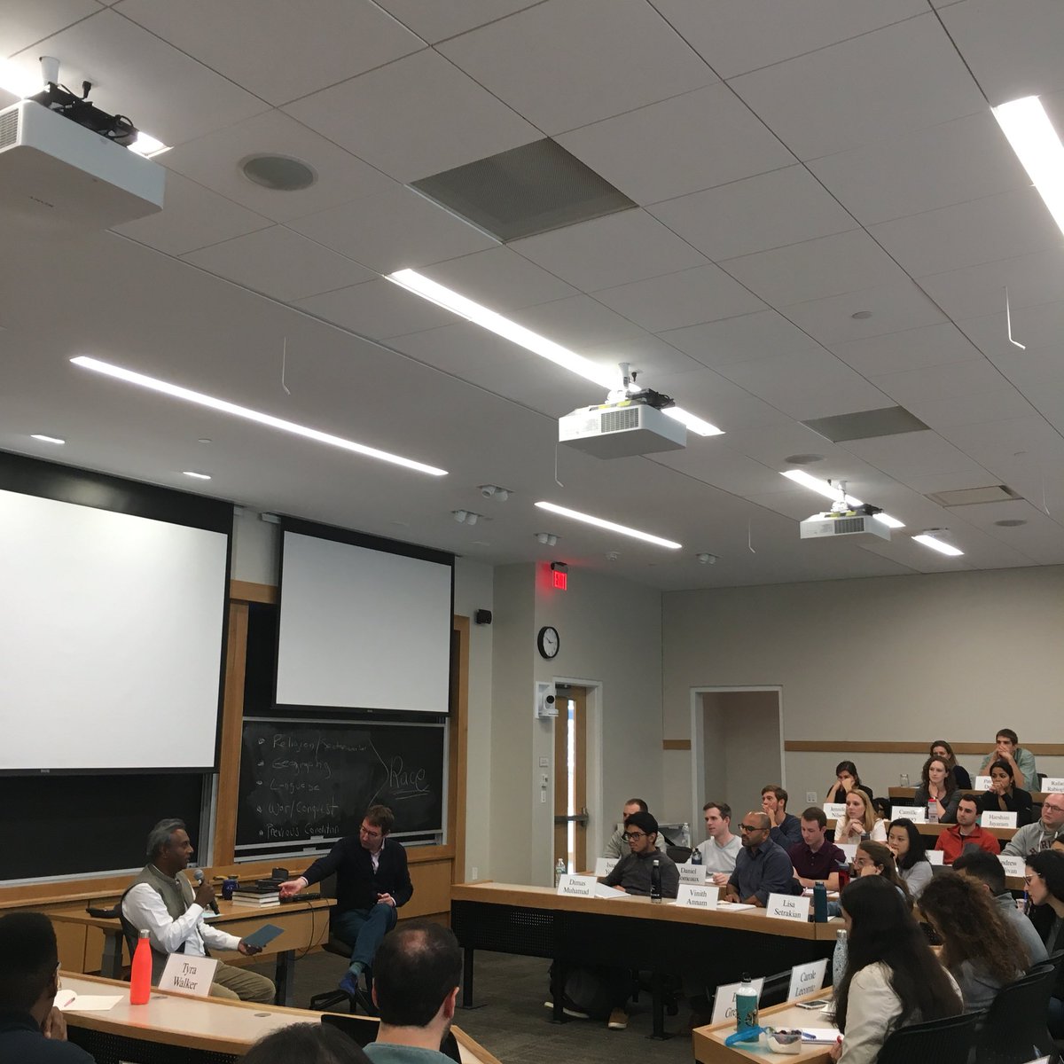 SalilShetty's tweet photo. Delighted to speak with #HKS #MPP @Kennedy_School students on #humanrights as part of their mandatory ethics course. Thanks #CarrCenter Prof Mathias Risse for the opportunity. Also camera person @BijlaniDiksha https://t.co/bTjQzPwM0v