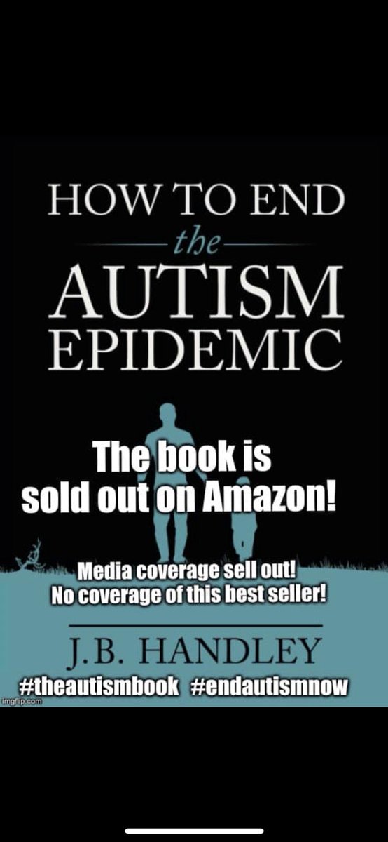 SOLD OUT on Amazon on its first day of release. Yet the #media won’t give it any attention.  Hmmmm...
Order book and see why our govt agencies and #PHARMA are terrified it was released today. 
They might control the media but they don’t control us. 
#TheAutismBook #ReadTheBook