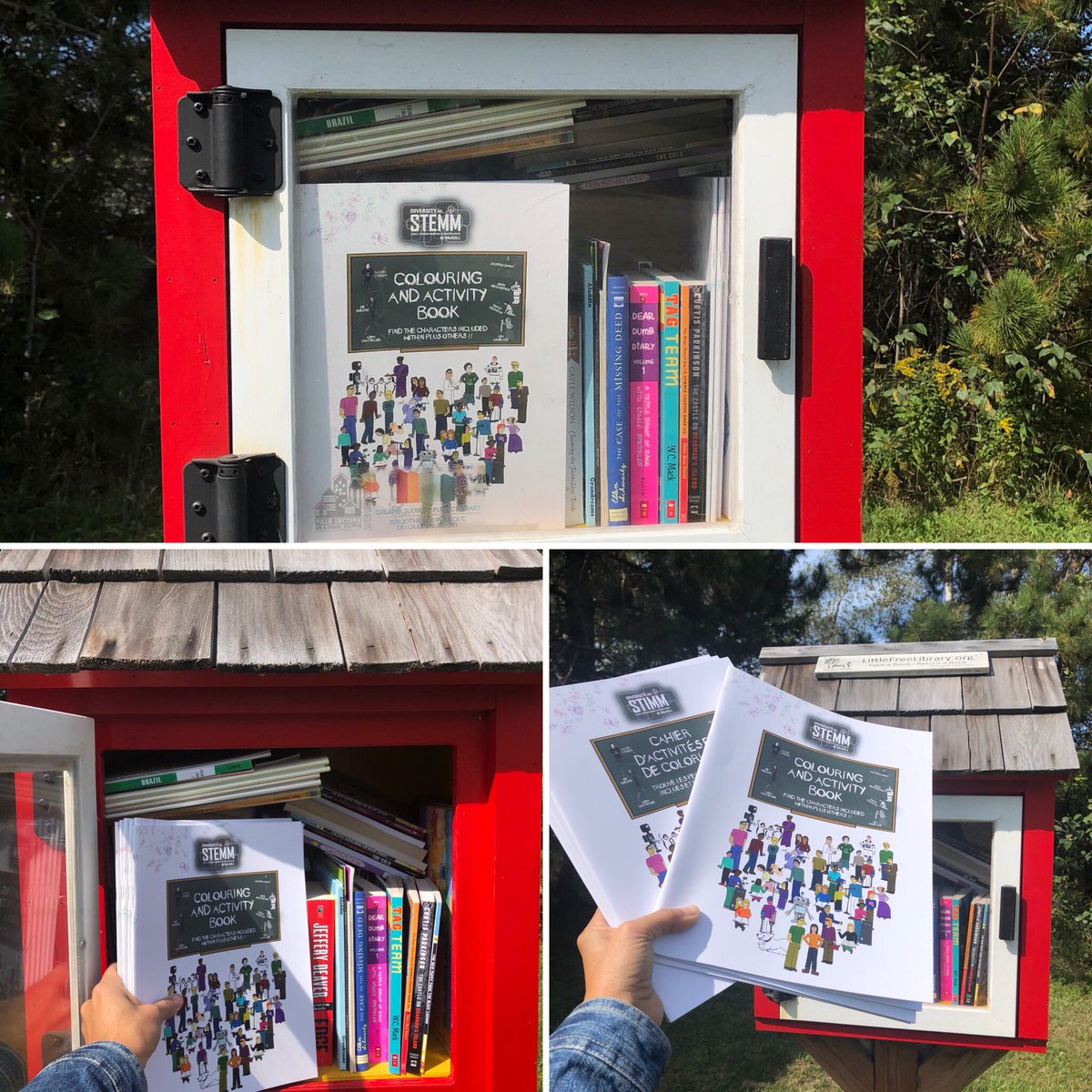 SNOLABscience's tweet image. We didn’t forget about our Lively Little Free Library! @scilitweek @GreaterSudbury @GSPLibrary @Mother_of_Toads Check our the newest additions! #STEM #SciLitWeek