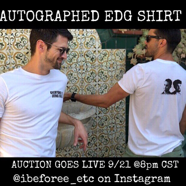 KristenMichele6's tweet image. We are thrilled (and grateful and amazed and too many adjectives to name) to announce an AUTOGRAPHED @EDGTVshow tee will be available in our #ItIsYourHomeAuction - benefiting hurricane relief in Wilmington via #CapeFearlessChallenge. Join @Ibeforee_etc on Instagram 9/21 at 8 CST