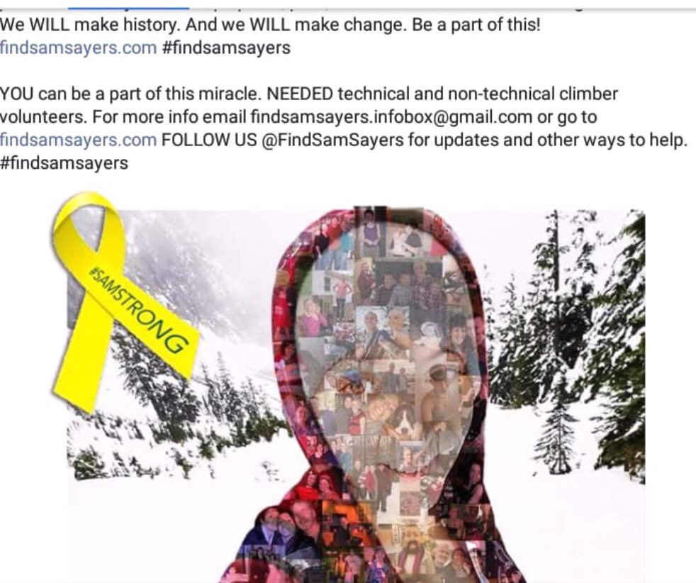BaimSusan's tweet photo. @MollyMesnick #FindSamSayers https://t.co/bEKj3VLE9P