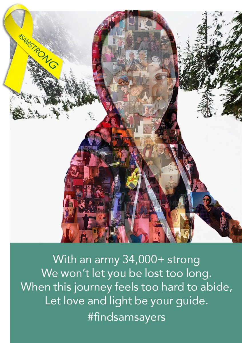 FindSamSayers's tweet photo. YOU can be a part of this miracle.  Spread the word! NEEDED technical and non-technical climber volunteers. For more info email findsamsayers.infobox@gmail.com or go to  https://t.co/9IQkgJltJu  FOLLOW US @FindSamSayers for updates &amp; more. #findsamsayers https://t.co/tyjIJhMgyR