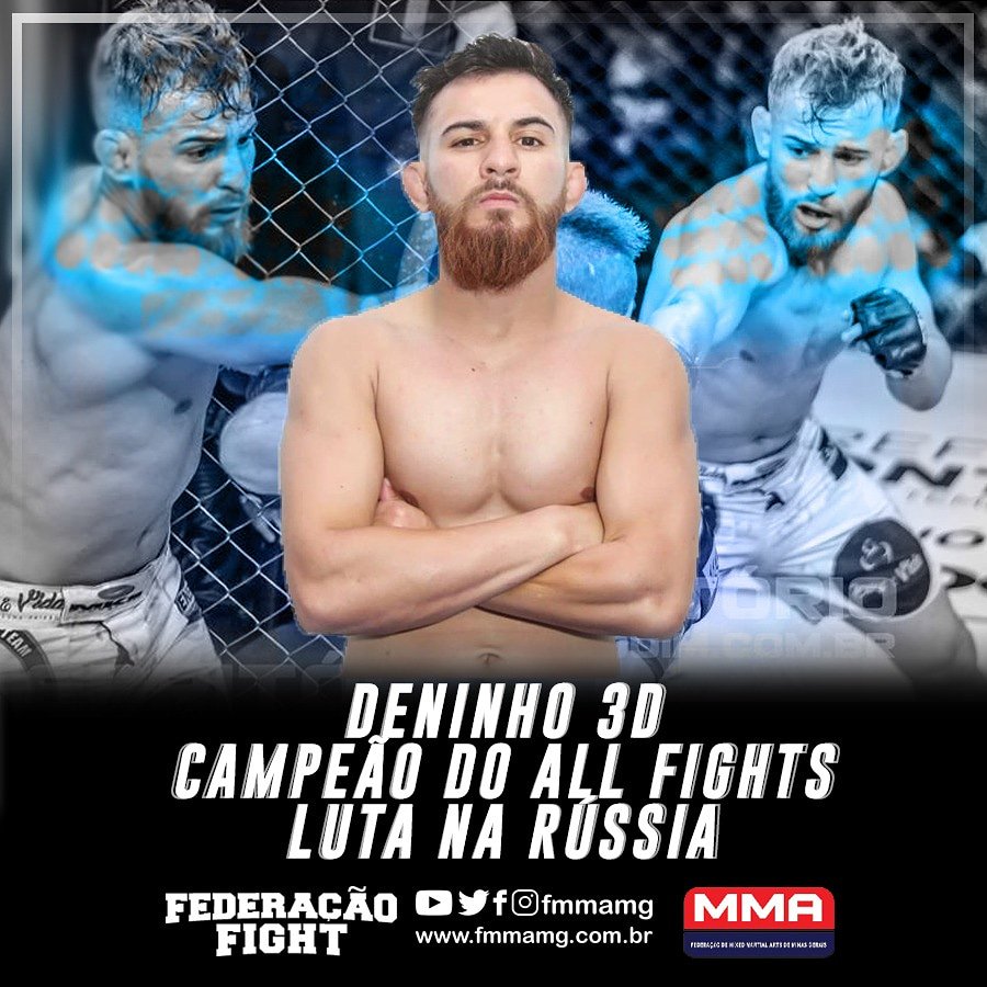 fmmamg's tweet photo. Campeão do All Fights, @deninho_araujo 3D luta neste domingo, dia 23, no Battle on Volga. Deninho encara o ex-UFC, Ali Bagautinov.
.
.
#UFC #AllFights #FederaçãoFight #FMMAMG https://t.co/aTLfJqp7SD