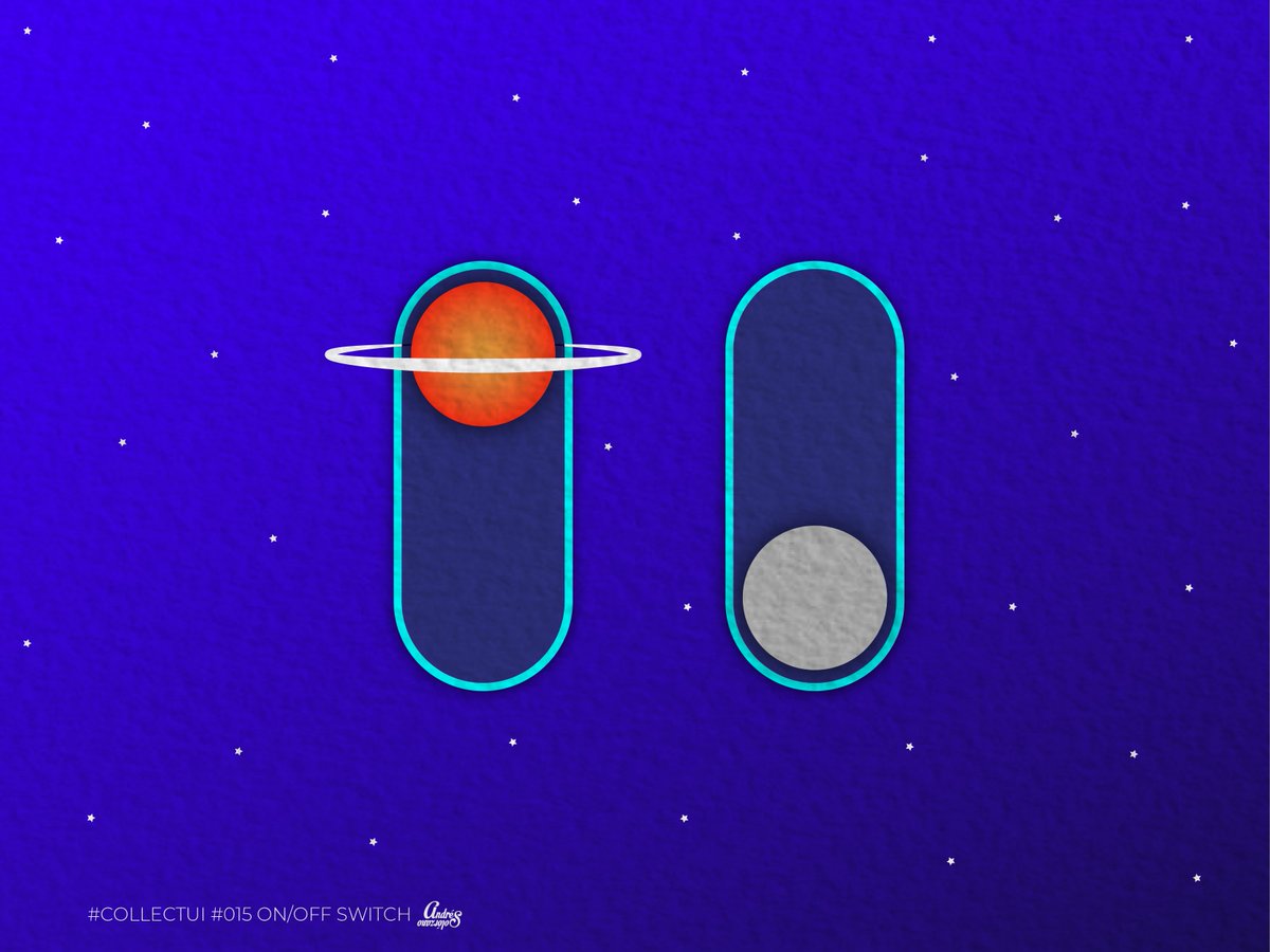 AndresSP___'s tweet photo. #15 ON/OFF SWITCH

#webdesign #daily #dailydesign #dailyui #collectui #ui #ux #userinterface #webdesign #web #app #appdesign #vector #space #saturn #moon https://t.co/6NOq0ibybY