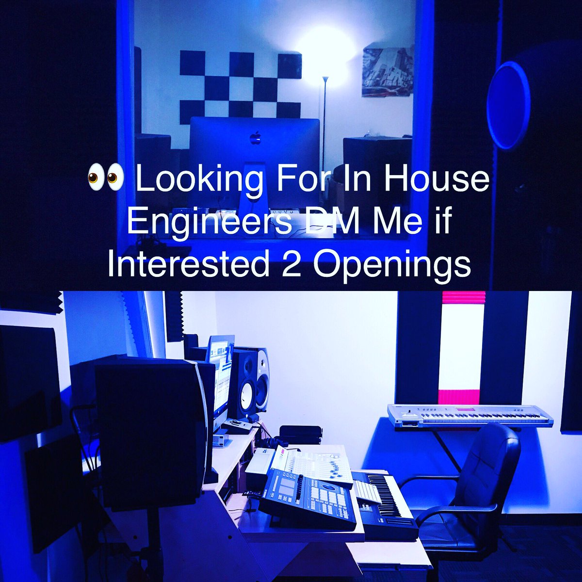 DreamClasssics's tweet photo. 🔥NOW HIRING 🌊
2 OPENINGS 📆  DM ME 💯

Studio Located Downtown BK
@viralworkstudios 
@dreamclasssics

#studio #rapper #singer #artists #hiphop #dreamclasssics #labels #upandcomingrapper #recordingstudio #recordingartist #recordingstudios #recordingengineers #downtownbk https://t.co/DTYxw7CoQH