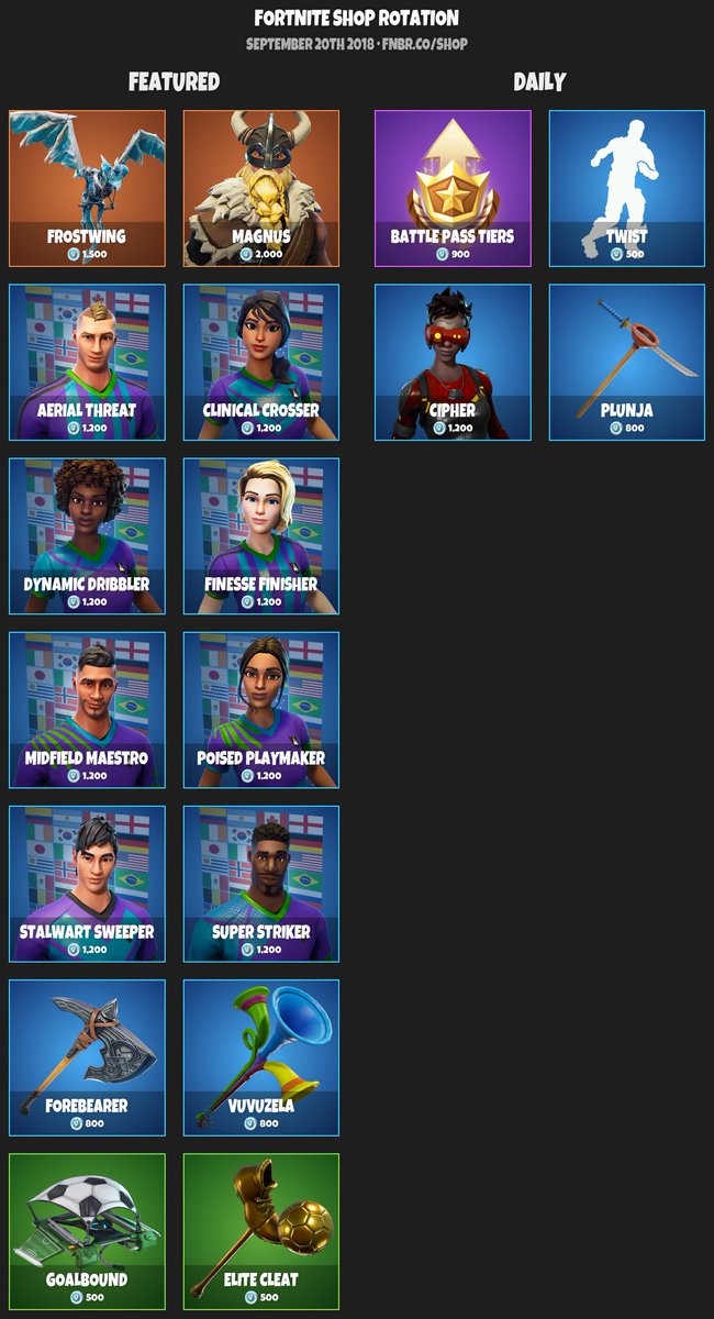 Fortnite News - fnbr.news on Twitter: "#Fortnite Item Shop ...