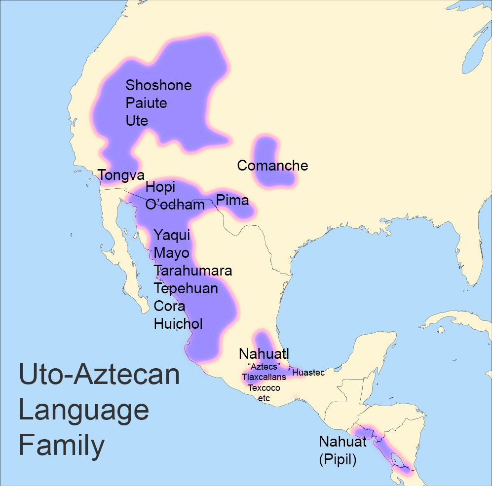 Tezcacoatl Amazolli on Twitter: "UTO-AZTECAN 1. The Uto-Aztecan ...