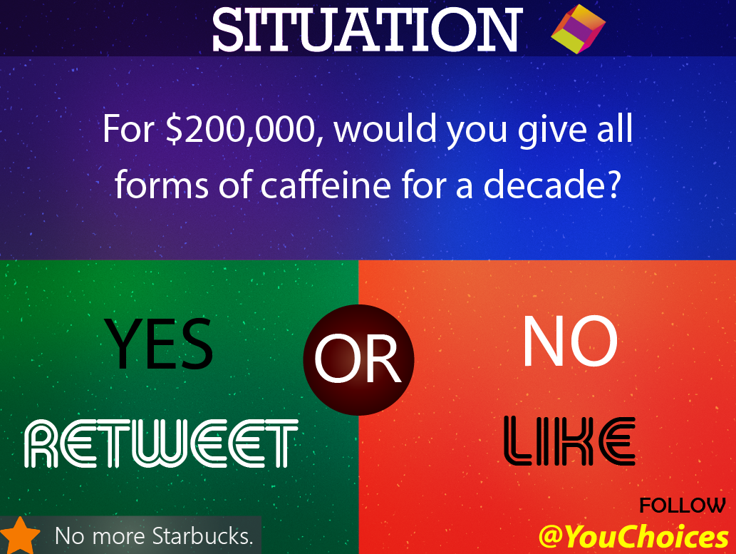 YouChoices's tweet photo. No more caffeine? https://t.co/Du3cLdkrYP