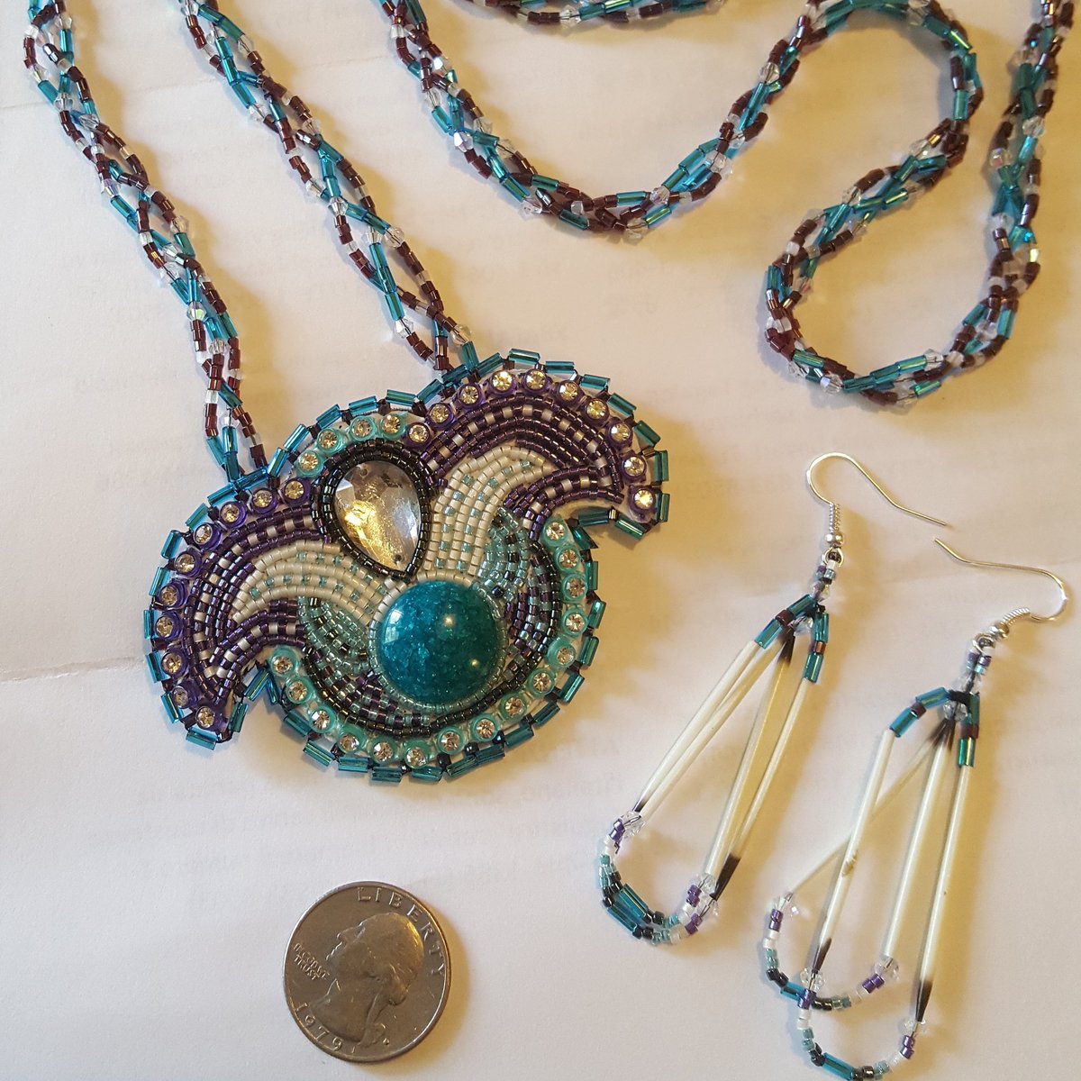 madalyn192003's tweet photo. Love this set I finished today. Available for purchase 😁 #nativegal #montanalady #beadwork https://t.co/rj6NyxIl1A