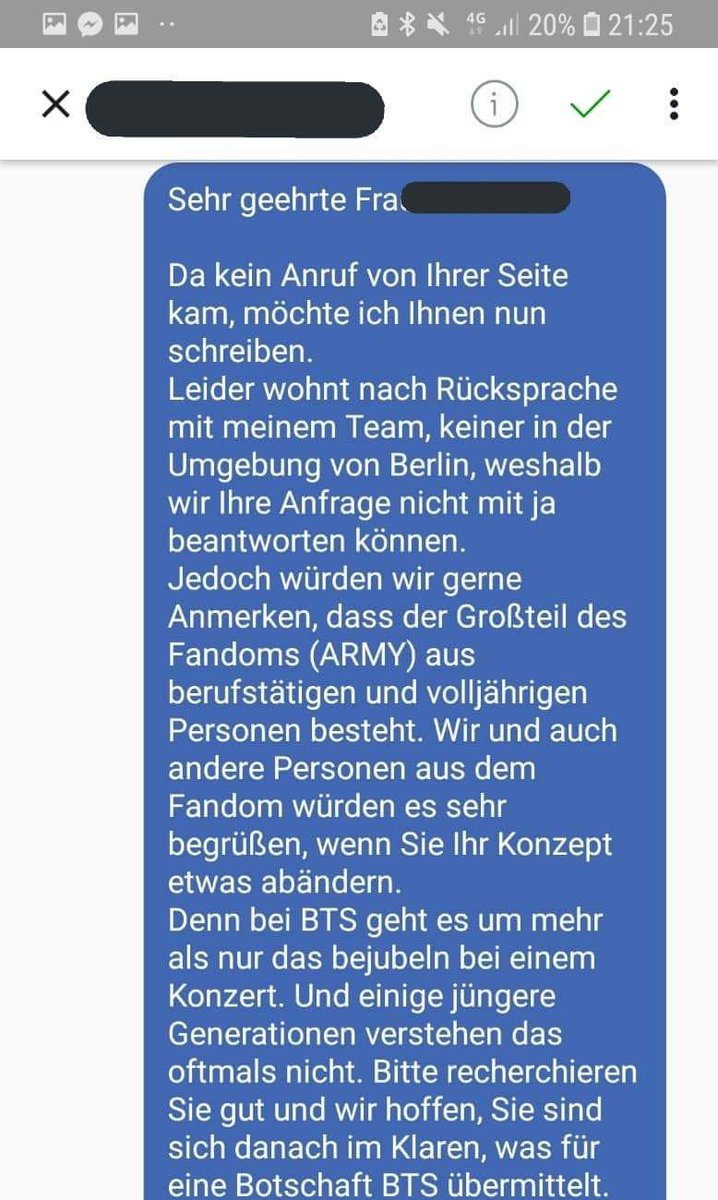 BTSinGermany's tweet photo. @ArmyBaseAustria
"Aus einer größeren Facebook Gruppe hat bereits jemand eine Anfrage von sat1 erhalten, welche Fans begleiten wollen.
Konzept: kreischende Teenies die das Zimmer zupflastern und sich beim Konzert kostümieren." https://t.co/vK0KNWqio8