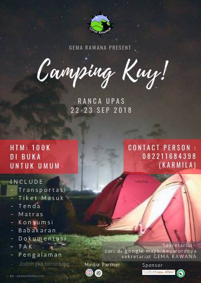 Cape kerja?
Cape kuliah?

Jalan-jalan lah! 100k doang udh ditanggung semuamua nya!!!
#bandung #mapala #camping #hiking #telkomuniversity #telyu