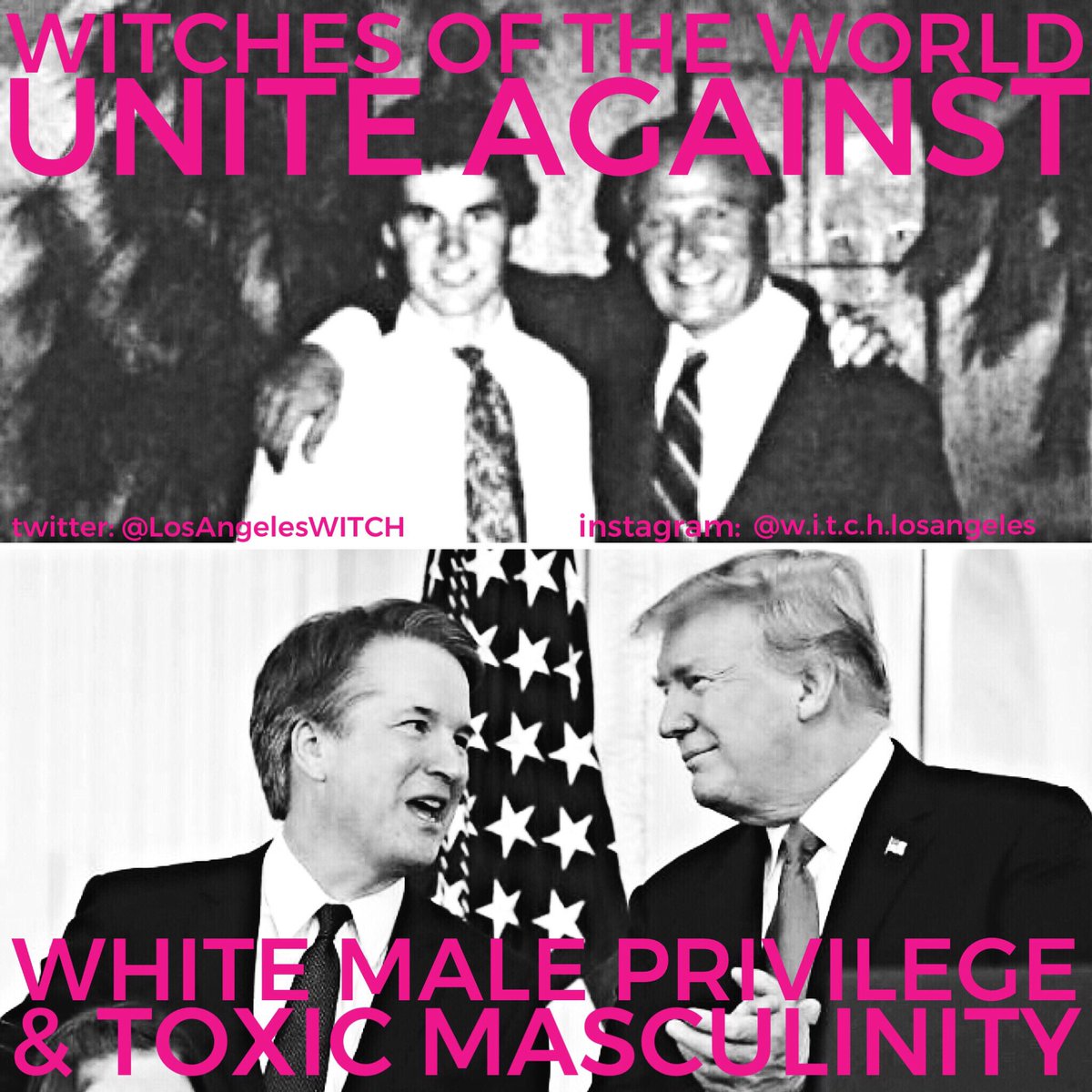 LosAngelesWITCH's tweet photo. When toxic masculinity grows unchecked in boys during adolescence, it is nearly impossible to stop their behavior as adults. Don't let toxic masculinity set laws for the entire country.
.
.
.
#witchla #witchlosangeles #witch #witchesofinstagram #stopkavanaugh #hexkavanaugh https://t.co/n9mcKQMvhj