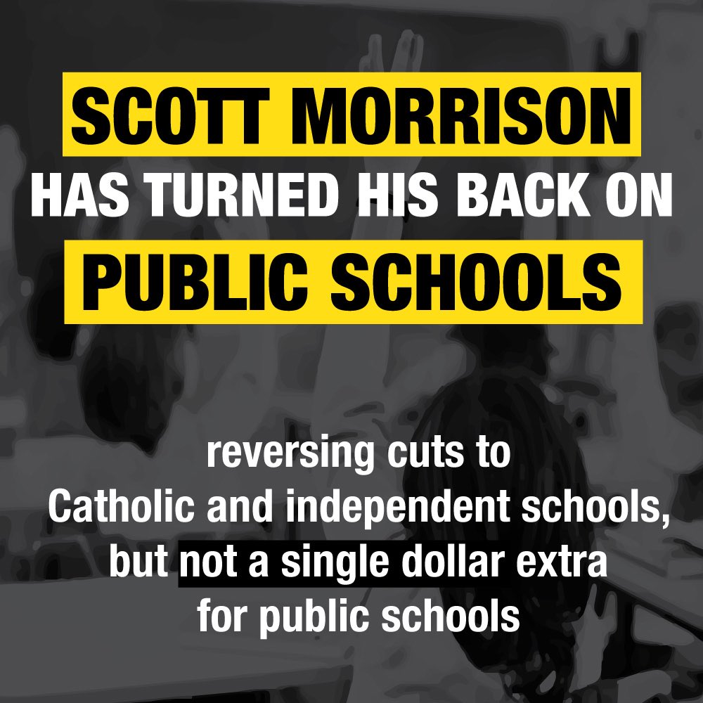 tanya_plibersek's tweet photo. We need to hold the Liberals to account - our public schools deserve fair funding. Share to spread the word #auspol https://t.co/3qwQFQVk9E