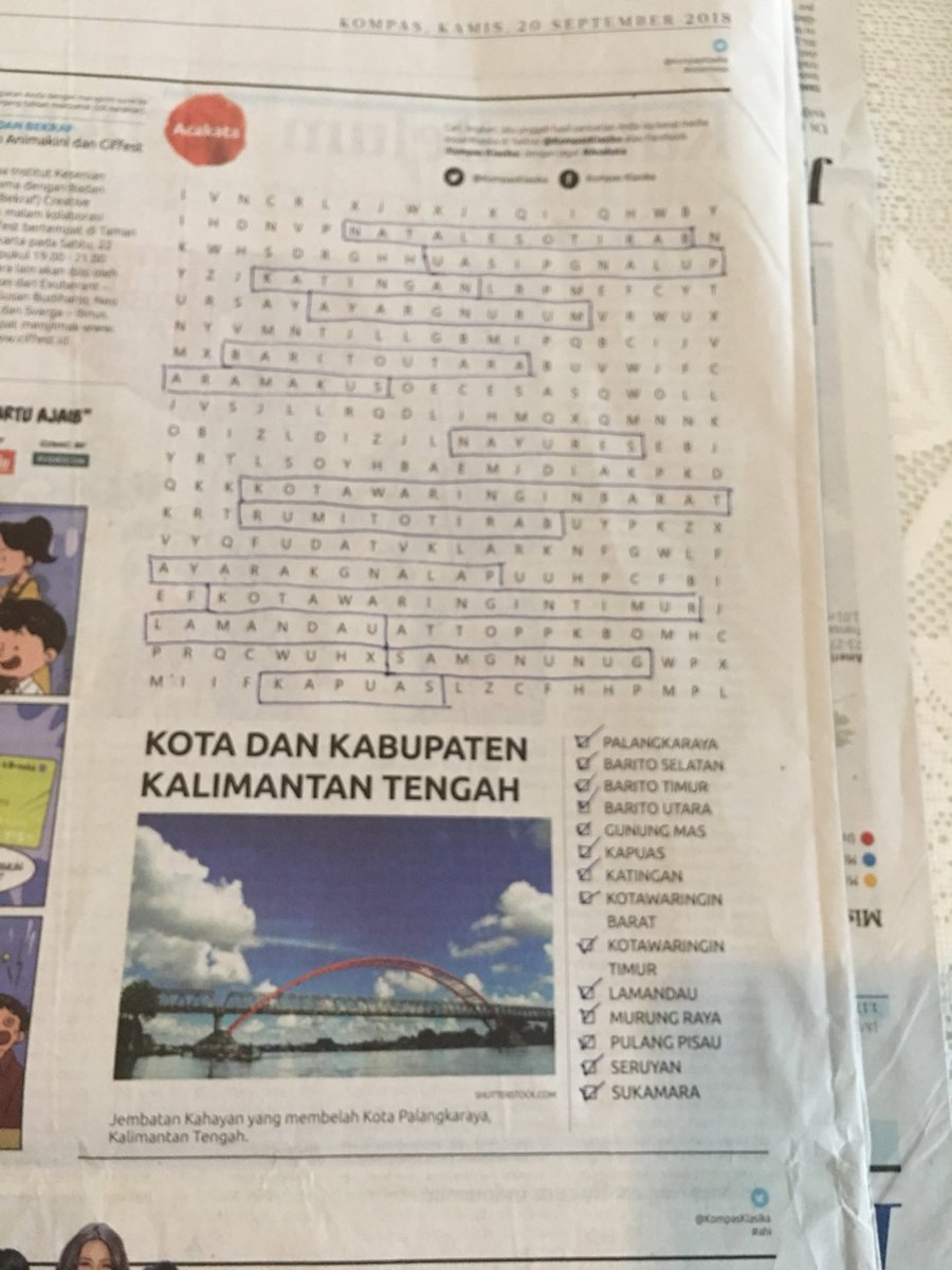 ✅ done @KompasKlasika #Acakata