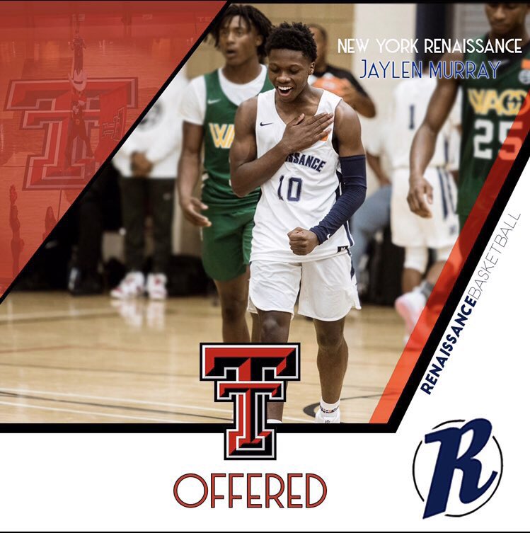 NYRhoops's tweet photo. Congratulations to Jaylen Murray on his most recent offer from @TexasTechMBB!
Happy for you champ 😎 @JSMurray10 #RENSNation 🗽
🎨: @acrossover23 https://t.co/buVKA56kMT