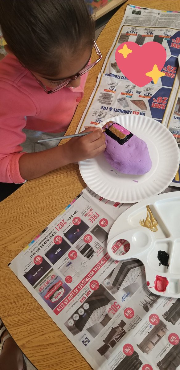 msspangler12's tweet photo. Rock painting continued. These awesome little human beings focused and put in effort. The results are beautiful. Ishrat, Aadi, Mays and Bianca's great ideas! @jmewrdsb #rockgarden #weallmatter #recognizeeveryone https://t.co/8zAEl6PuLG