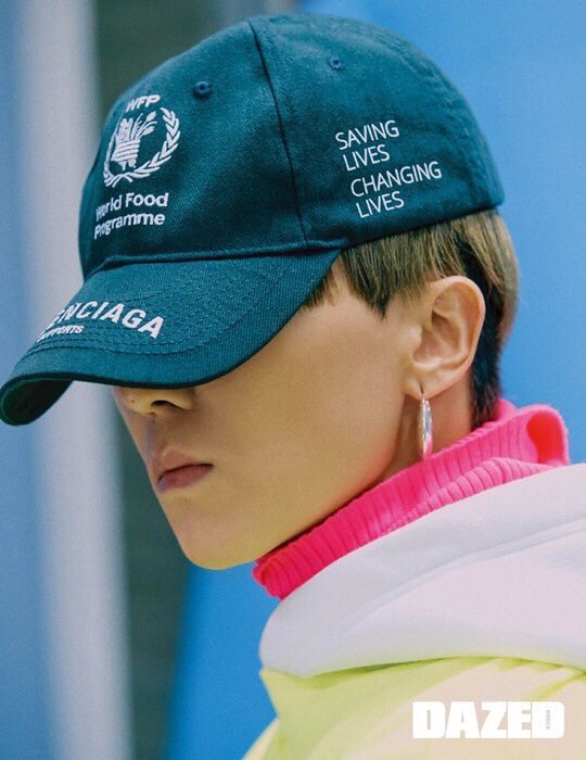 Olam Mino 송민호 탕 Mino X Dazed Confused Korea October Issue As Cover Model In Collaboration With Balenciaga And United Nations World Food Program Saving Lives