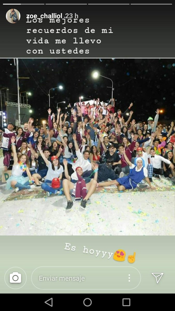 CaroConcordia's tweet image. En Secundario soñamos con el último año, juntadas para armar la carroza, elección Reina d los estudiantes, convivencia q nos enseña a compartir y tener opiniones distintas... aunque el resultado no sean el esperado uds ya ganaron #CircodelaVida #promo18  #LaBianca 
@challiol_zoe