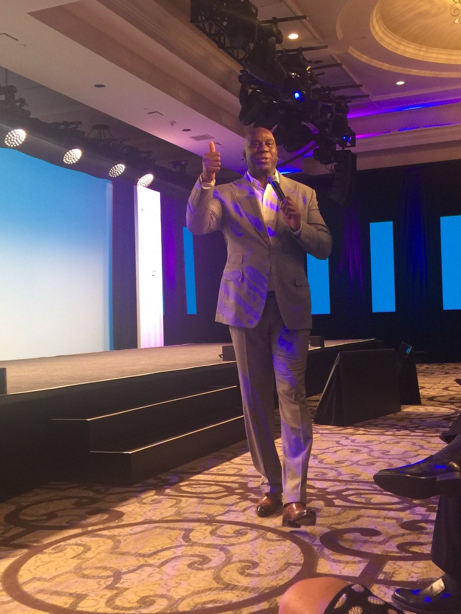 Sumit Virmani (@virmani_sumit) on Twitter photo Infosys Americas Confluence kicks off with <a href="/MagicJohnson/">Earvin Magic Johnson</a> enthralling the audience with his magic! #InfosysConfluence Infosys Americas Confluence kicks off with <a href="/MagicJohnson/">Earvin Magic Johnson</a> enthralling the audience with his magic! #InfosysConfluence