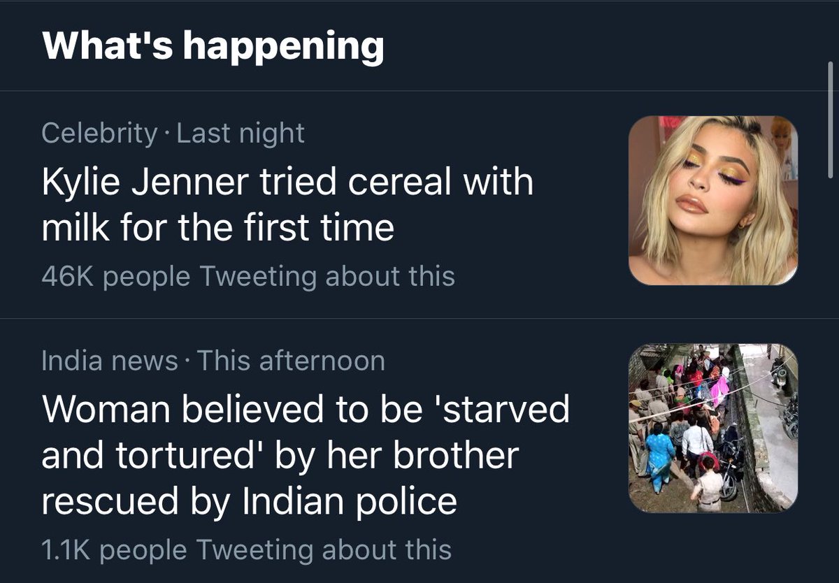 Chainbody's tweet photo. 2. woman reduced to bones after two years of torture

1. kylie use milky https://t.co/YZmW70drFE