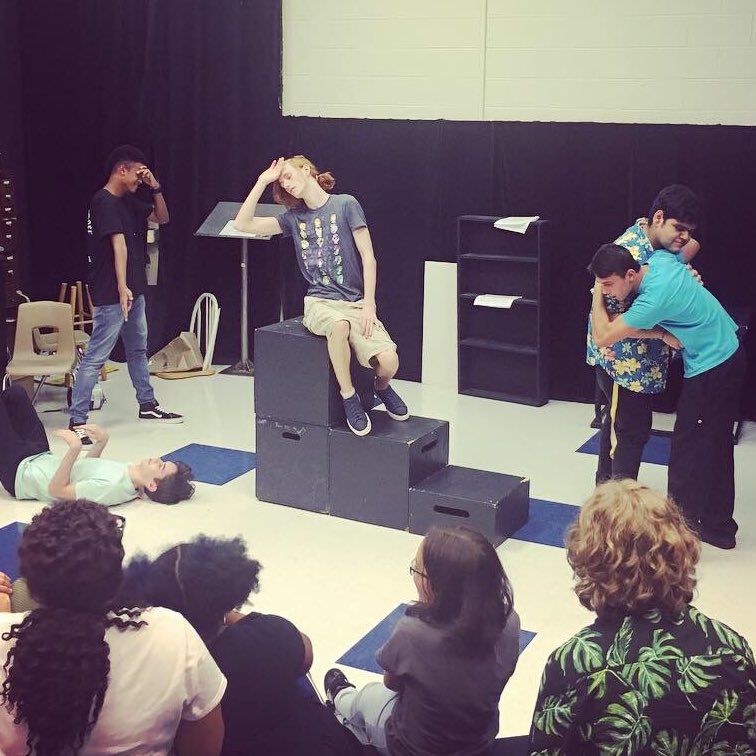 lcbtheatre's tweet image. Moments from the surprise tableau portion of ‘Shuddersome: Tales of Poe’ auditions! #themoreyoupoe 💫@lcbirdprincipal #ccpsperform #oneCCPS