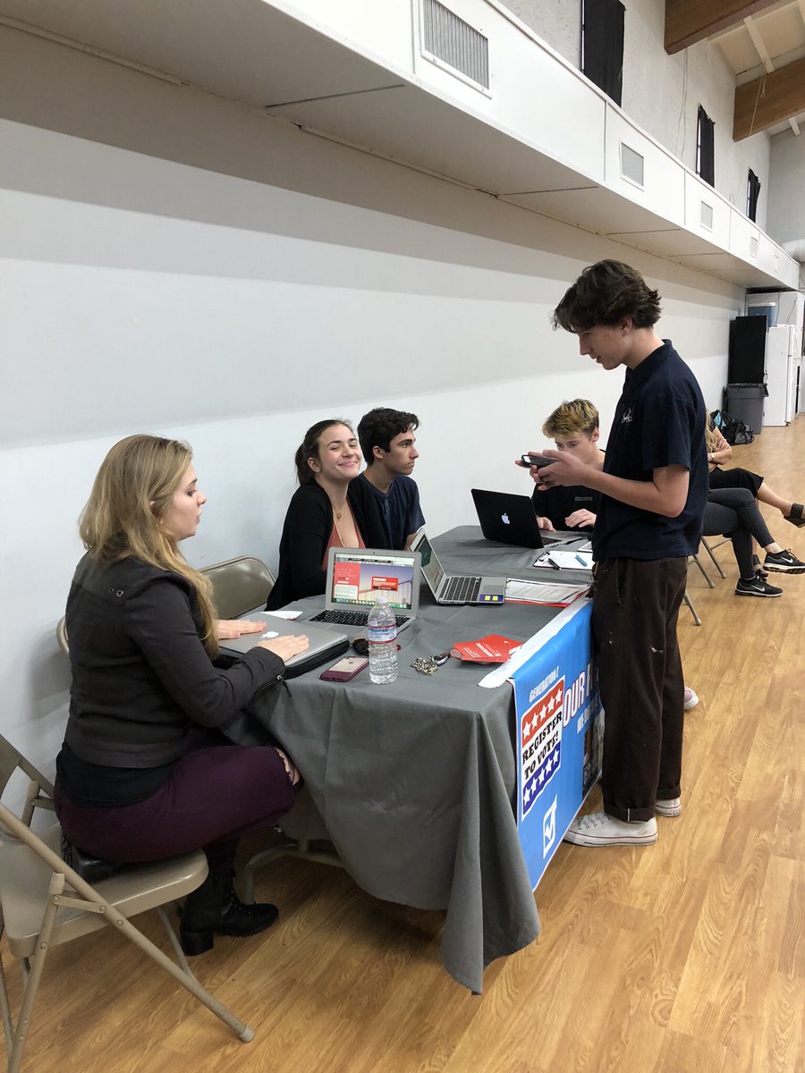 ourfirstvote's tweet photo. One of MANY #OURFIRSTVOTE voter drives!  5 minutes, you’re done....  #VOTESAVEAMERICA @PodSaveAmerica @jonlovett @danpfeiffer @ava @VoteAllies @letamericavote https://t.co/TqQlMoRv8w