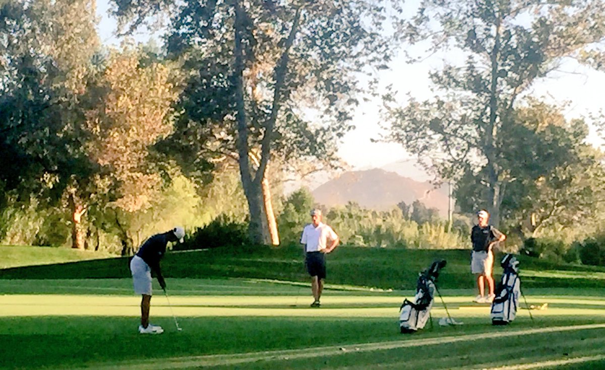 CBUMensGolf's tweet photo. Solid golf today from @CBUMensGolf @GolfGooseCreek On their way to #Colorado to represent @CBULancers next week @MonsalveRyan -11
@justin_cross17 -7
@BHallamgolf -6
Coaches Picks: @HD_Kingsley &amp; @JohnHayesGolf #GoLancers https://t.co/bXrW5DtTvl