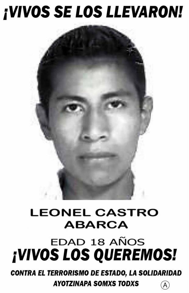 DoceDeagosto12's tweet photo. 33 Leonel Castro #AyotzinapaFueElEstado #ReconstruyamosMéxico #FueraCorruptosDelPoder https://t.co/cyz7vTasm6