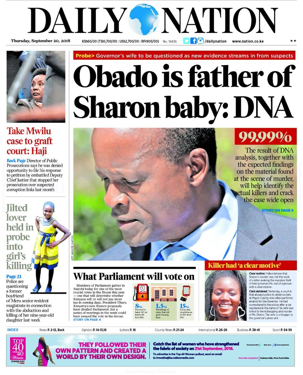 abraham on Twitter: "@dailynation This is not news. We all know obado was father!" / Twitter