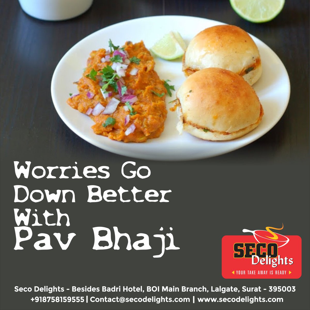 SECODelights's tweet photo. Worries go down better with Pav Bhaji
#pavbhaji #yummy #india https://t.co/M9re2ac3WC
