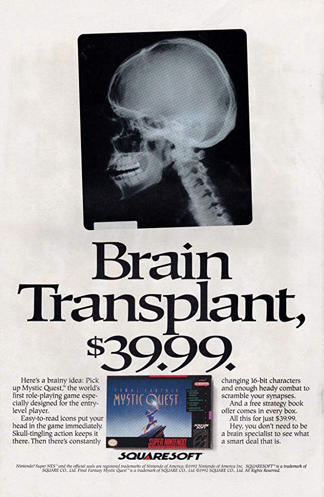 Here’s a thread of old game ads for no real reason