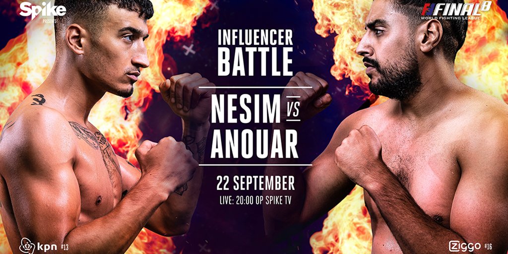 ParamountNetNL's tweet image. Wil jij zien wie de eerste Influencer Battle van Nederland wint? RT dit bericht en ontvang een reminder zodra de uitzending én de partij tussen Anouar en Nesim beginnen! #WFLFinal8