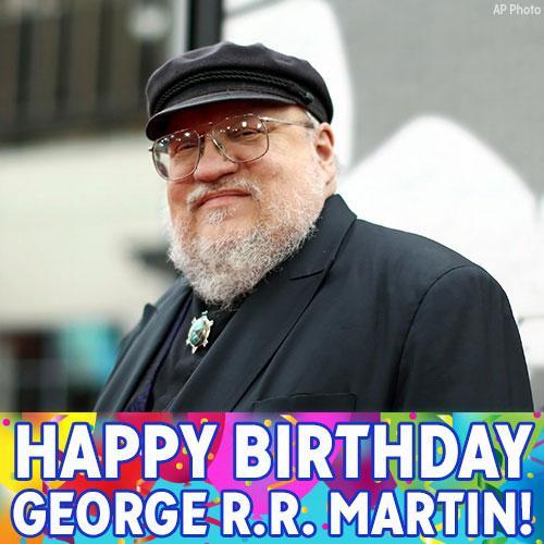 Happy Birthday to George RR Martin, the author whose A Song of Ice and Fire books inspired Game Of Thrones! 