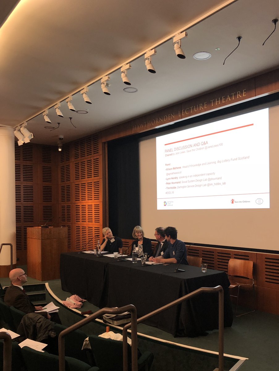 We had a great time at our first <a href="/DartingtonSDL/">Dartington Service Design Lab</a> 2018 Lecture, despite the weather! Thank you to all who attended. If you weren't able to make it, no need to worry! We will share lecture materials shortly - watch this space. <a href="/BrownSSDL/">Brown SSDL</a> @SDColloquium <a href="/SaveChildrenSCO/">Save the Children Scotland</a> #DSDL18