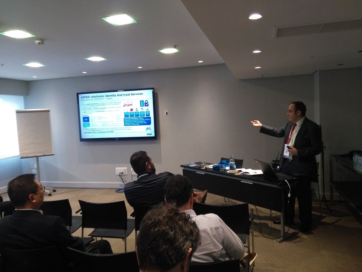 Angel Palomares (@angel_palomares) on Twitter photo Alberto Crespo presenting eIDas.
Very good presentation, with a lot of information about very interesting project <a href="/CredentialH2020/">CREDENTIAL H2020</a>
<a href="/aries/">Aries</a>, <a href="/Leps_EU/">LEPS</a>, <a href="/CefEsmo/">ESMO Project</a>, etc
Well done Alberto!!!!
#YourExpert Alberto Crespo presenting eIDas.
Very good presentation, with a lot of information about very interesting project <a href="/CredentialH2020/">CREDENTIAL H2020</a>
<a href="/aries/">Aries</a>, <a href="/Leps_EU/">LEPS</a>, <a href="/CefEsmo/">ESMO Project</a>, etc
Well done Alberto!!!!
#YourExpert