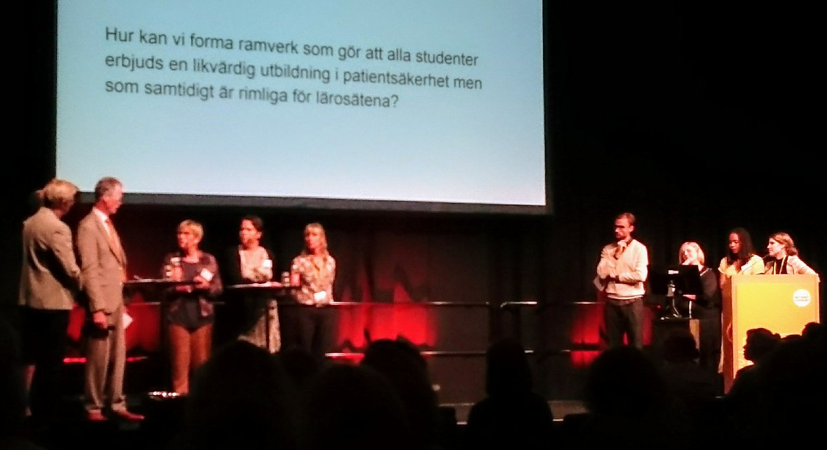 Viktig disk om hur få inter-professionellt lärande på vårdens grundutbildningar initierat av Sveriges hälso-sjukvårdsstudenter #patsak2018