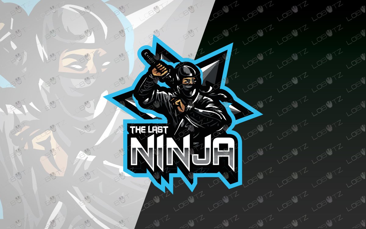 Gamer Ninja Mascot Logo Gamer Ninja eSports Logo Gaming Logo - Lobotz LTD