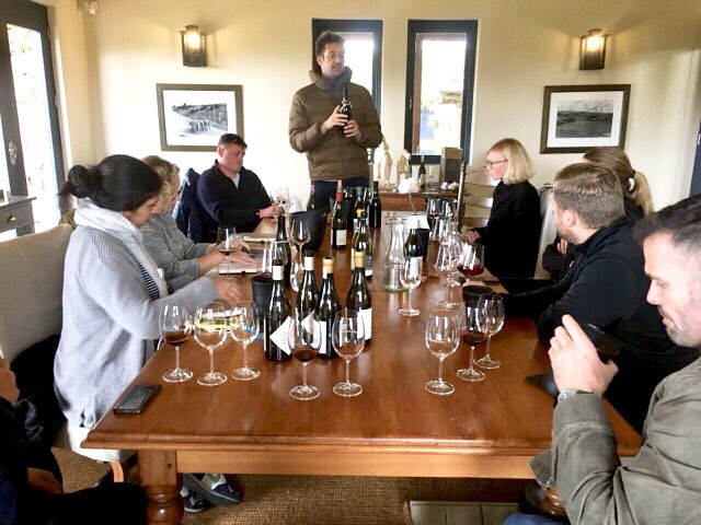 German Sommeliers on tour experiencing the faces and the stories behind the labels - Thank you @ChrisAlheit @crystallumwines @ThorneDaughters  @LudditeWines @Beauwine and all others for offering an amazing wine experience by sharing old vintages #capewine2018 -