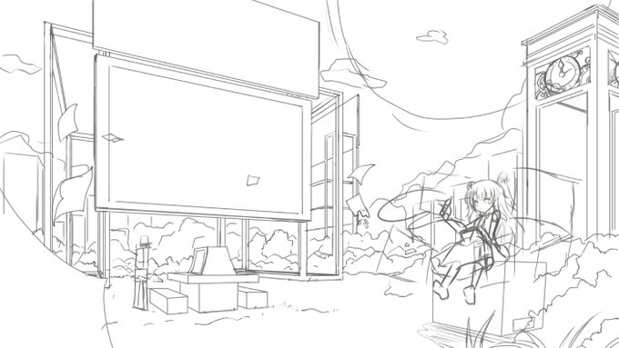 途中経過行き当たりばったりで描いてるから細かいところ全然決まってないどーしよ
('・ω・`) 